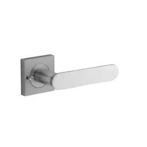 Bronte Lever Square Rose Privacy Kit (Inbuilt Privacy) Brushed Chrome by Iver, a Door Hardware for sale on Style Sourcebook