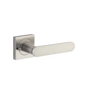 Bronte Lever Square Rose Privacy Kit (Inbuilt Privacy) Satin Nickel by Iver, a Door Hardware for sale on Style Sourcebook