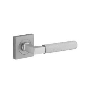Brunswick Lever Brushed Chrome Square Rose by Iver, a Door Hardware for sale on Style Sourcebook