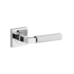 Brunswick Lever Polished Chrome Square Rose by Iver, a Door Hardware for sale on Style Sourcebook