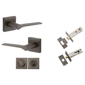 Como Lever Square Rose Privacy Kit Signature Brass by Iver, a Door Hardware for sale on Style Sourcebook