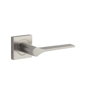 Como Lever Satin Nickel Square Rose by Iver, a Door Hardware for sale on Style Sourcebook