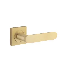 Bronte Lever Brushed Brass Square Rose by Iver, a Door Hardware for sale on Style Sourcebook