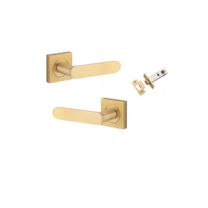 Bronte Lever Square Rose Passage Kit Brushed Brass by Iver, a Door Hardware for sale on Style Sourcebook