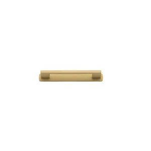 Cali Cabinet Pull With Backplate Brushed Brass Ctc 128Mm by Iver, a Cabinet Hardware for sale on Style Sourcebook