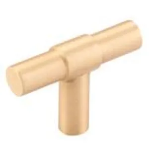 Helsinki T Cabinet Pull Brushed Brass by Iver, a Cabinet Hardware for sale on Style Sourcebook