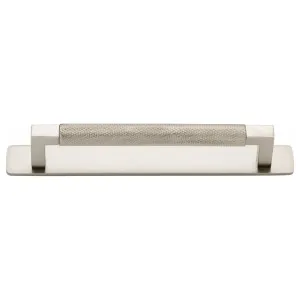 Brunswick Cabinet Pull With Backplate  Satin Nickel Ctc160Mm by Iver, a Cabinet Hardware for sale on Style Sourcebook