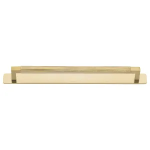 Brunswick Cabinet Pull With Backplate  Brushed Gold Pvd Ctc256Mm by Iver, a Cabinet Hardware for sale on Style Sourcebook