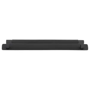 Brunswick Cabinet Pull With Backplate  Matt Black Ctc256Mm by Iver, a Cabinet Hardware for sale on Style Sourcebook