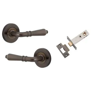 Sarlat Lever Signature Brass Round Rose (Inbuilt Privacy) by Iver, a Door Hardware for sale on Style Sourcebook