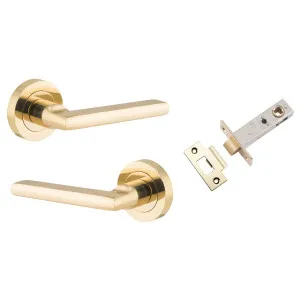 Baltimore Lever Round Rose Passage Kit Polished Brass by Iver, a Door Hardware for sale on Style Sourcebook