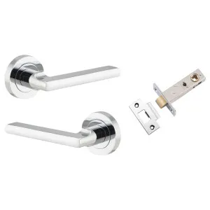 Baltimore Lever Round Rose Passage Kit Polished Chrome by Iver, a Door Hardware for sale on Style Sourcebook
