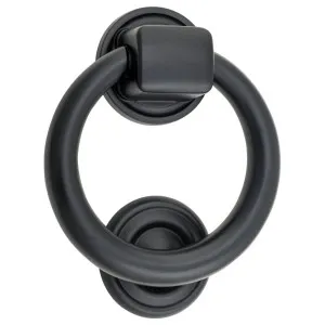 10cm Ring Door Knocker, Matte Black by Iver, a Door Hardware for sale on Style Sourcebook