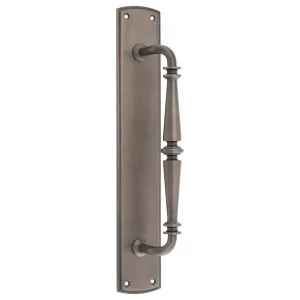 Sarlat Door Pull Handle on Backplate, Signature Brass by Iver, a Door Hardware for sale on Style Sourcebook