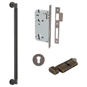 Berlin Pull Handle 450mm Entrance Kit w Separate High Security Lock Signature Brass by Iver, a Door Hardware for sale on Style Sourcebook