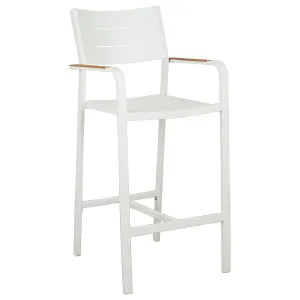 Banyo Aluminium Bar Chair, White by Schots, a Outdoor Chairs for sale on Style Sourcebook