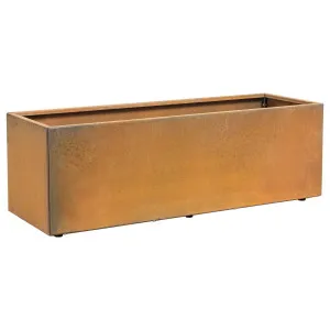 Denver 100x40x40cm Corten Steel Rectangular Planter, Rust by Schots, a Baskets, Pots & Window Boxes for sale on Style Sourcebook