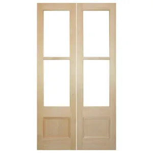 Pair of Tall Internal Glazed French 72cm Doors, Raw HV by Schots, a Internal Doors for sale on Style Sourcebook
