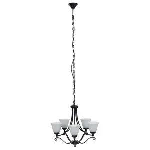 Dallas 5 Light 5 Arm Pendant, Bronze by Lighting Inspirations, a Fixed Lights for sale on Style Sourcebook