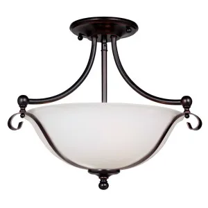 Dallas 2 Light Semi Flush, Bronze by Lighting Inspirations, a Fixed Lights for sale on Style Sourcebook