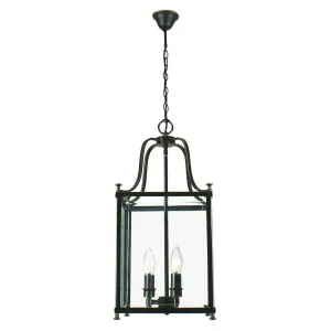 Michigan Medium 3 Light Lantern, Bronze by Lighting Inspirations, a null for sale on Style Sourcebook