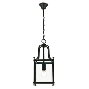 Michigan Small 1 Light Lantern, Bronze by Lighting Inspirations, a null for sale on Style Sourcebook