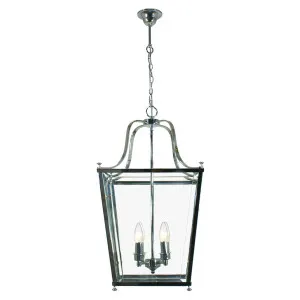 Montana Medium 4 Light Lantern, Chrome by Lighting Inspirations, a null for sale on Style Sourcebook