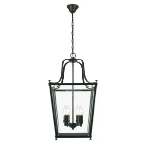 Montana Medium 4 Light Lantern, Bronze by Lighting Inspirations, a null for sale on Style Sourcebook