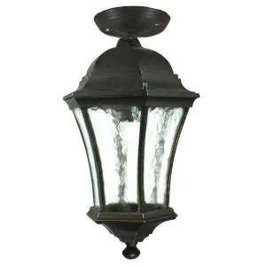 Strand Small Outdoor Under Eave, Antique Bronze by Lighting Inspirations, a null for sale on Style Sourcebook