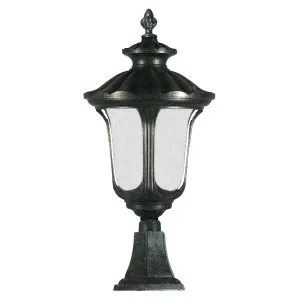 Waterford Large Outdoor Pillar Mount, Antique Black by Lighting Inspirations, a Fixed Lights for sale on Style Sourcebook