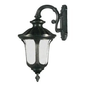 Wellington Large Outdoor Wall Light, Antique Black by Lighting Inspirations, a Fixed Lights for sale on Style Sourcebook