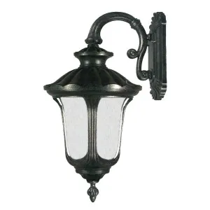 Waterford Medium Outdoor Wall Light, Antique Black by Lighting Inspirations, a Fixed Lights for sale on Style Sourcebook