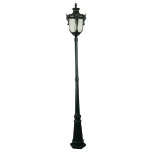 Wellington Large Standard Outdoor Garden Post Light, Antique Black by Lighting Inspirations, a Fixed Lights for sale on Style Sourcebook