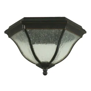 Wickham Outdoor Flush Under Eave Light, Antique Bronze by Lighting Inspirations, a Fixed Lights for sale on Style Sourcebook
