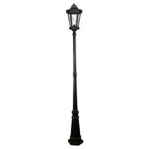 Tilburn Large Standard Outdoor Garden Post Light, Antique Bronze by Lighting Inspirations, a Fixed Lights for sale on Style Sourcebook