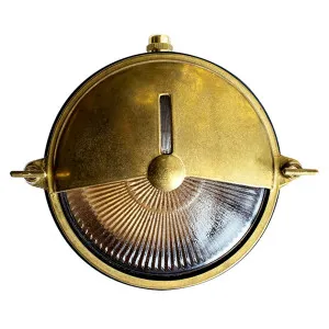Marina Outdoor Wall Bunker Light, Solid Brass by Lighting Inspirations, a Wall Lighting for sale on Style Sourcebook