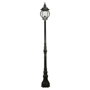 Flinders Large IP44 Domain Outdoor Garden Post Light, Antique Bronze by Lighting Inspirations, a Fixed Lights for sale on Style Sourcebook