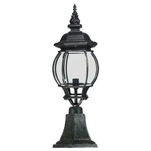 Flinders Medium IP44 Outdoor Pillar Mount, Antique Black by Lighting Inspirations, a Fixed Lights for sale on Style Sourcebook