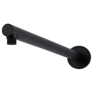Round Wall Shower Arm, 400mm, Matte Black by Meir, a Shower Heads & Mixers for sale on Style Sourcebook