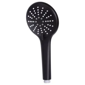 Round Hand Shower 3-Function, Matte Black by Meir, a Shower Heads & Mixers for sale on Style Sourcebook