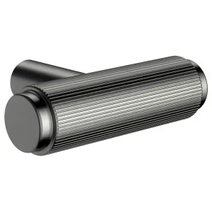 Oppen T-Pull Cabinet Handle (Linear Knurled), Shadow Gunmetal by Meir, a Cabinet Hardware for sale on Style Sourcebook