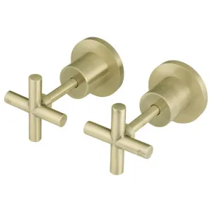 Round Cross Handle Jumper Valve Wall Top Assemblies, Tiger Bronze by Meir, a Bathroom Taps & Mixers for sale on Style Sourcebook