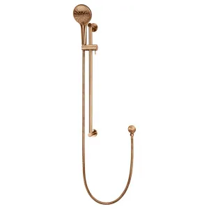 Round 3 Function Hand Shower on Rail Column, Lustre Bronze by Meir, a Shower Heads & Mixers for sale on Style Sourcebook
