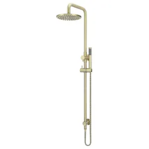 Round Combo Shower Rail, 200mm Rose w Hand Shower, PVD Tiger Bronze by Meir, a Shower Heads & Mixers for sale on Style Sourcebook