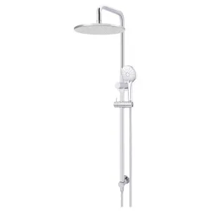 Round Combo Shower Rail, 300mm Rose, 3 Function Hand Shower, Polished Chrome by Meir, a Shower Heads & Mixers for sale on Style Sourcebook