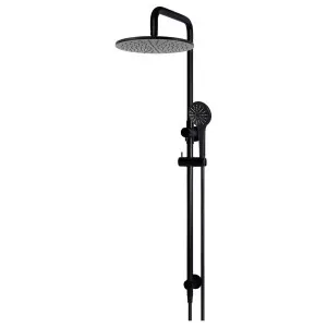 Round Combo Shower Rail, 300mm Rose, 3 Function Hand Shower, Matte Black by Meir, a Shower Heads & Mixers for sale on Style Sourcebook