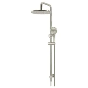 Round Combo Shower Rail, 300mm Rose, 3 Function Hand Shower, PVD Brushed Nickel by Meir, a Shower Heads & Mixers for sale on Style Sourcebook