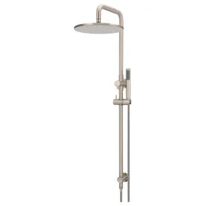 Round Combo Shower Rail, 300mm Rose w Hand Shower, Champagne by Meir, a Shower Heads & Mixers for sale on Style Sourcebook
