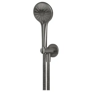 Round 3 Function Hand Shower on Fixed Bracket, Shadow by Meir, a Shower Heads & Mixers for sale on Style Sourcebook