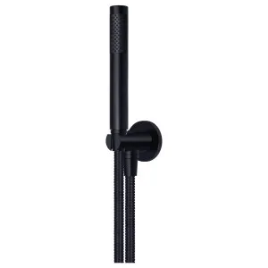 Round Hand Shower on Fixed Bracket, Matte Black by Meir, a Shower Heads & Mixers for sale on Style Sourcebook